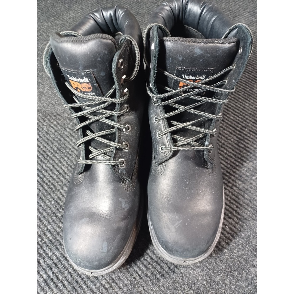 Timberland Pro Boot Men Size 10.5 M Direct Attach Soft Toe Work Black Waterproof - Picture 3 of 7